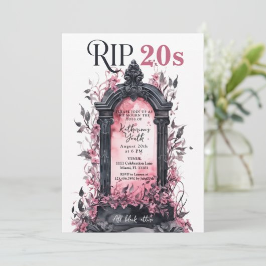 私の青少年30thピンクの誕生日パーティーに20sの死 招待状 (スタンド正面)