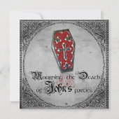 (私の青年)パーティの招待状の死を嘆くこと 招待状 (正面)