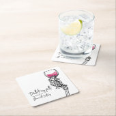 私の青春に死ぬ スクエアペーパーコースター (インサイチュ)