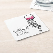 私の青春に死ぬ スクエアペーパーコースター (アングル)