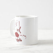 私の静脈にインクのマグカップ コーヒーマグカップ (正面左)
