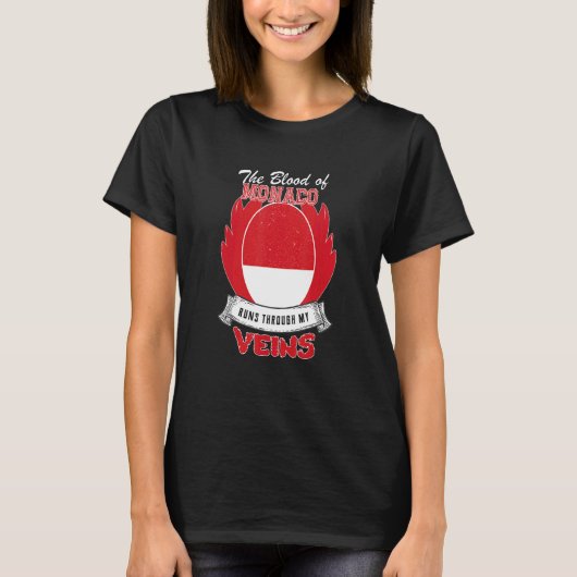 私の静脈にモナコ Tシャツ (正面)