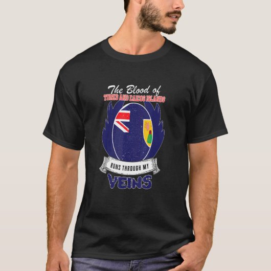 私の静脈のタークスとカイコス諸島 Tシャツ (正面)