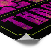 私の静脈を介した音楽ヒッピー人魚のスケルトン ポスター (角)