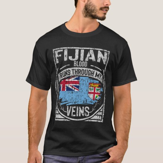 私の静脈を走通るフィジーの血 Tシャツ (正面)