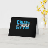 私の静脈を走通る塩素のシュウィンメン カード (黄色い花)