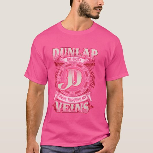 私の静脈を通走るDunlapファミリ名 Tシャツ (正面)
