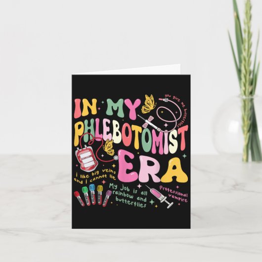 私の静脈切除時代に技術者の静脈炎の血液で カード (正面)