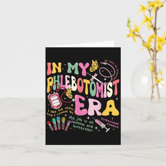 私の静脈切除時代に技術者の静脈炎の血液で カード (黄色い花)