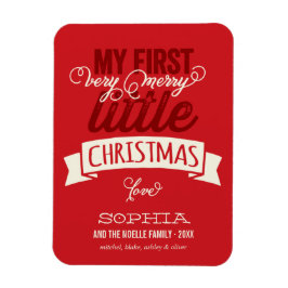 私の非常にメリー小さなクリスマスベビー1stクリスマス マグネット