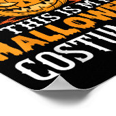 私の面白いカボチャのハロウィンコスチューム ポスター (角)
