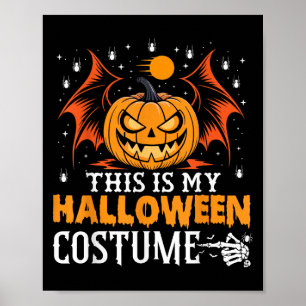 私の面白いカボチャのハロウィンコスチューム ポスター