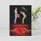 私の面白いゲイのバレンタイン シーズンカード (スタンド正面)