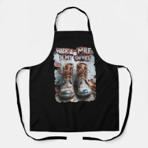 私の靴でマイルを歩く感動的- 素朴