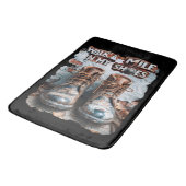 私の靴でマイルを歩く感動的- 素朴 バスマット (アングル)