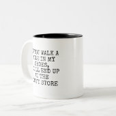 私の靴で1マイル歩いて、最終的にはクラフトストアで ツートーンマグカップ (正面左)