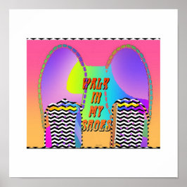 私の靴のポスターを歩く ポスター