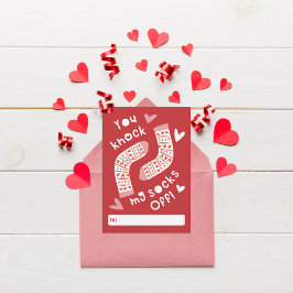 私の靴下を教室のバレンタインからノックする 招待状