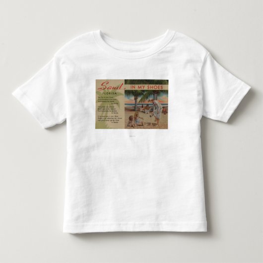 私の靴及びフロリダPoemFloridaの砂 トドラーTシャツ (正面)