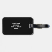 私の鞄 私の荷物 | 旅行者用ユーモアのあるスーツケースタグ ラゲッジタグ (裏面横)