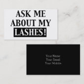 私の鞭の名刺について私に尋ねて下さい 名刺 (正面/裏面)