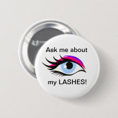 私の鞭ボタンについて私に尋ねて下さい 缶バッジ (正面&裏面)
