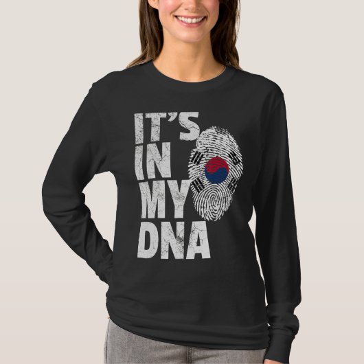 私の韓国国旗の土産のDnaだ Tシャツ (正面)