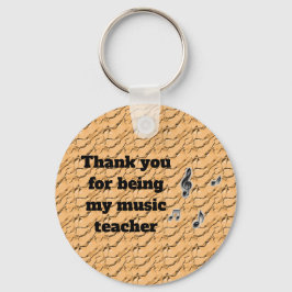 私の音楽に感謝してくれてありがとう先生 キーホルダー