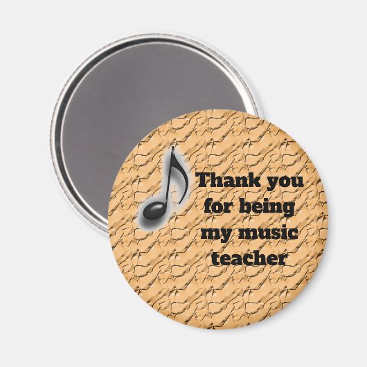 私の音楽に感謝してくれてありがとう先生 マグネット (正面/裏面)