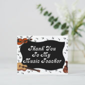 私の音楽の先生にありがとう ポストカード (スタンド正面)