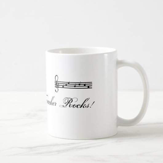 私の音楽の先生は最高 コーヒーマグカップ (右)