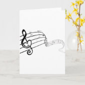 私の音楽を愛して下さい カード (黄色い花)