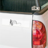 私の音楽を愛して下さい バンパーステッカー (トラック上)