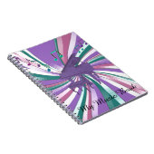 私の音楽紫色のピアノ虹は音楽ノートに注意します ノートブック (右側)