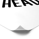 私の頭から私の足の動物のパンまでおもしろいあなたを愛する ポスター (角)