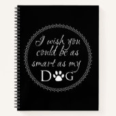 私の頭が切れる犬のノートとして ノートブック (正面)