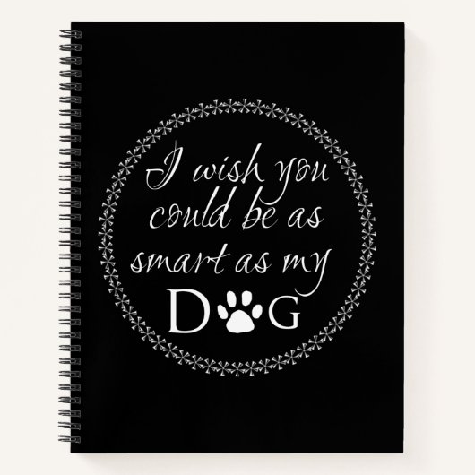 私の頭が切れる犬のノートとして ノートブック (正面)