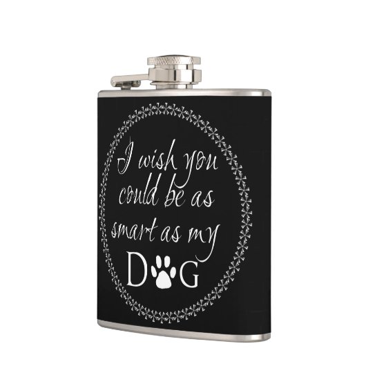 私の頭が切れる犬のフラスコ フラスク (左)