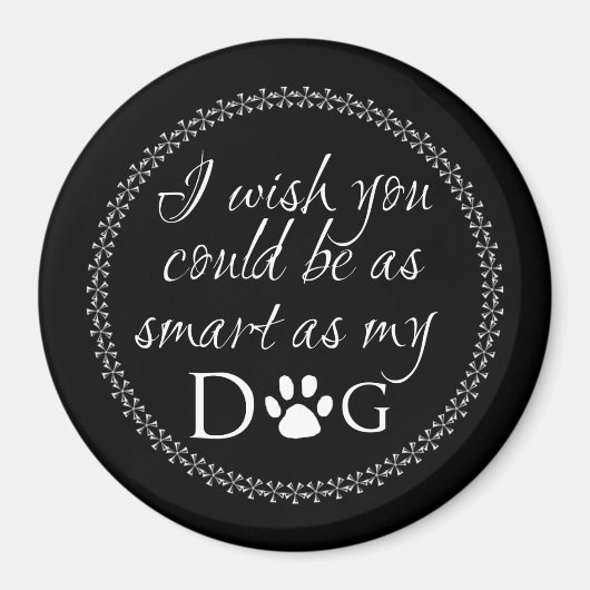 私の頭が切れる犬の磁石として マグネット (正面)