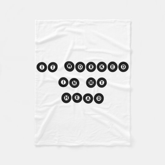私の頭で働いた – ビリヤード・プール・プレーヤー・スポーツ フリースブランケット (正面)