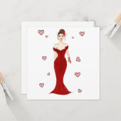 私の頭になってくれるか、イラストレーション カード (正面/裏面インサイチュ)