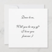 私の頭になってくれるか、イラストレーション カード (裏面)