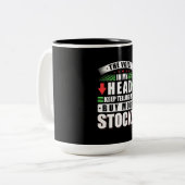 私の頭に投資し買た株数が多い ツートーンマグカップ (正面左)