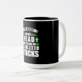 私の頭に投資し買た株数が多い ツートーンマグカップ (正面右)