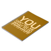 私の頭のノートのカスタム声 ノートブック (左側)