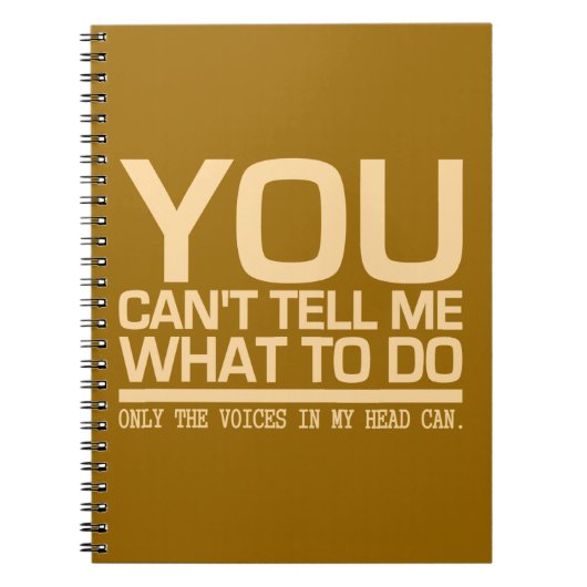 私の頭のノートのカスタム声 ノートブック (正面)