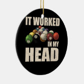 私の頭のビリヤードSport Pool Proで働いた遊 セラミックオーナメント (右)