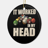 私の頭のビリヤードSport Pool Proで働いた遊 セラミックオーナメント (左)