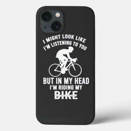 私の頭の中で自転車Tシャツに乗って Case-Mate iPhoneケース (裏面)