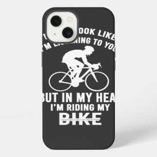 私の頭の中で自転車Tシャツに乗って iPhone 13ケース